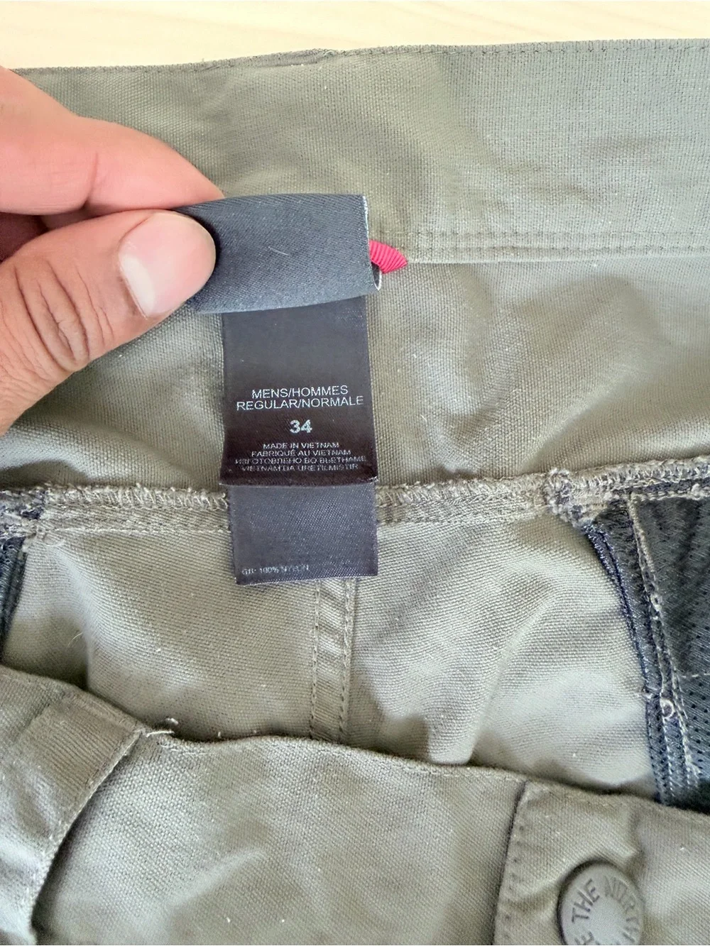 Men's the north face grey Tactical hiking Cargo Pants